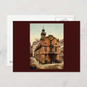 Old Staat House Boston Massachusetts Postkarte (Vorne/Hinten)