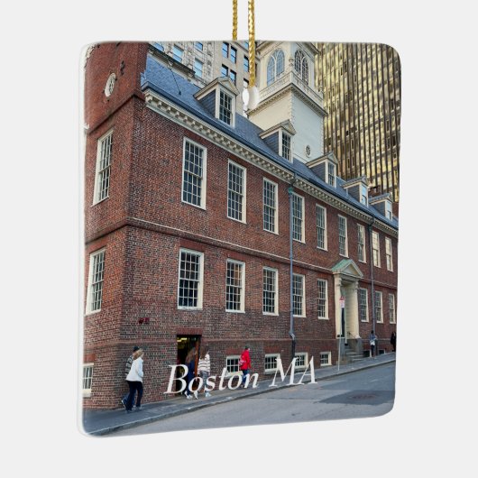 Old Staat House in Boston Massachusetts Keramikornament (Rechts)