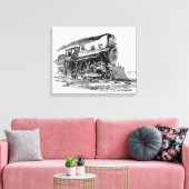 Old Steam Locomotive Leinwanddruck (Insitu (Wohnzimmer))