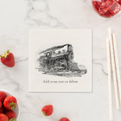 Old Steam Locomotive Serviette (Beispiel)