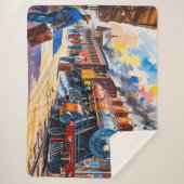 Old Steam Motor Locomotive Bahnhof Sherpadecke (Vorderseite)