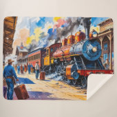 Old Steam Motor Locomotive Bahnhof Sherpadecke (Vorderseite (Horizontal))