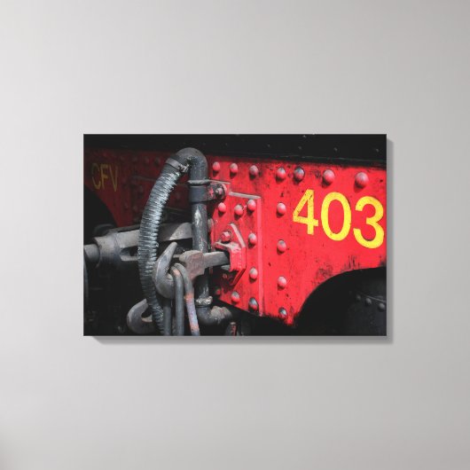 Old Steam Train Le Mastrou 403 Steam Motor Leinwan Leinwanddruck (Vorderseite)