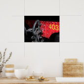 Old Steam Train Le Mastrou 403 Steam Motor Poster (Küche)