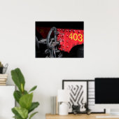 Old Steam Train Le Mastrou 403 Steam Motor Poster (Heimbüro)