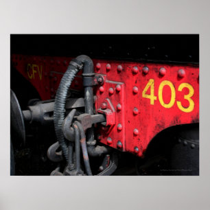 Old Steam Train Le Mastrou 403 Steam Motor Poster