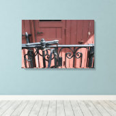 Old Steam Train Le Mastrou Brown Wagon Leinwand (Insitu (Holzboden))