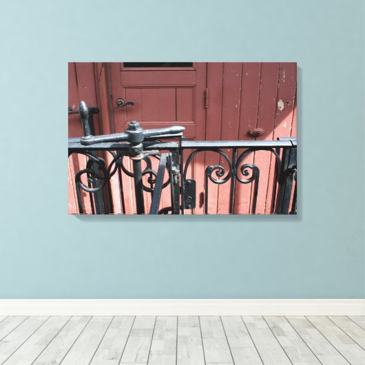 Old Steam Train Le Mastrou Brown Wagon Leinwand (Insitu (Holzboden))