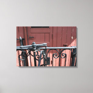 Old Steam Train Le Mastrou Brown Wagon Leinwand