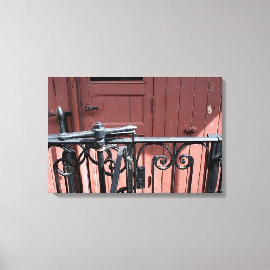 Old Steam Train Le Mastrou Brown Wagon Leinwand (Vorderseite)