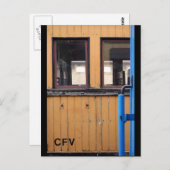 Old Steam Train Le Mastrou Gelbe Wagen Postkarte (Vorne/Hinten)