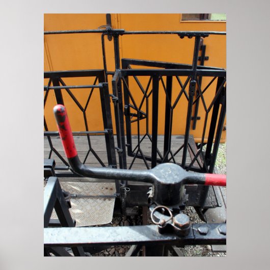 Old Steam Train Le Mastrou Wagon Crank Poster (Vorne)