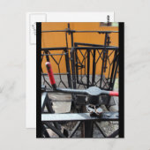 Old Steam Train Le Mastrou Wagon Crank Postkarte (Vorne/Hinten)