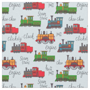 Old Steam Trains Clickety Clack Choo Puff Baby Stoff