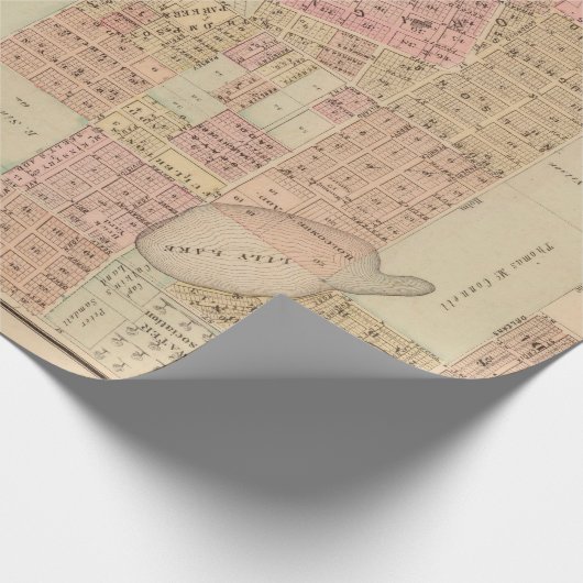 Old Stillwater MN Map (1874)  Geschenkpapier (Ecke)