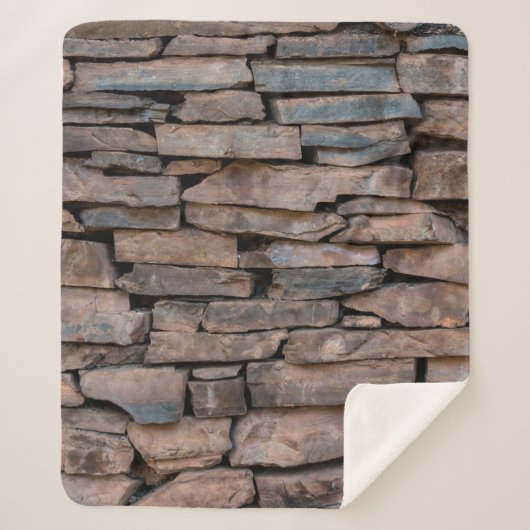 Old stone wall texture backgroundabstract, antique sherpadecke (Vorderseite)