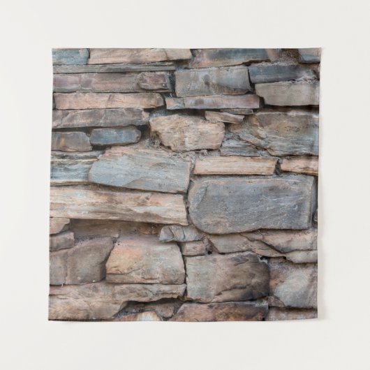 Old stone wall texture backgroundabstract, antique wandteppich (Vorderseite)