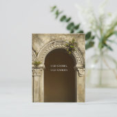 Old Stones, Old Stories, Poetic Architecture Card (Stehend Vorderseite)