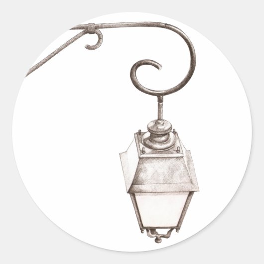 Old Street Light Sticker (Vorderseite)