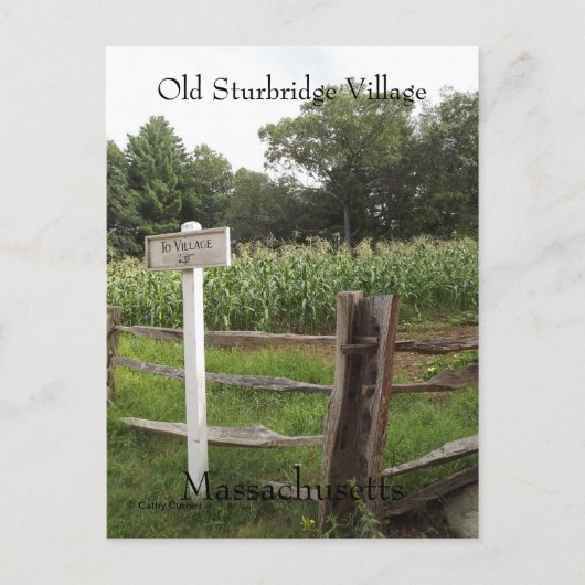 Old Sturbridge Village Massachusetts Postkarte (Vorderseite)