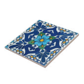Old Style Blue Spanish Tile Fliese (Seite)