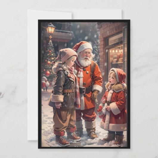 Old Style Christmas Card Feiertagskarte (Vorderseite)