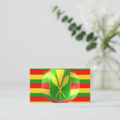 Old Style Hawaiian Flag Visitenkarte (Stehend Vorderseite)