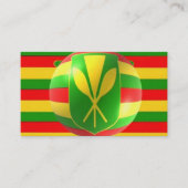 Old Style Hawaiian Flag Visitenkarte (Vorderseite)