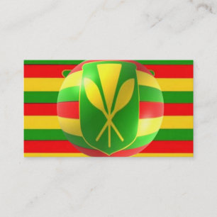 Old Style Hawaiian Flag Visitenkarte
