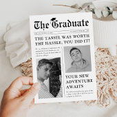 Old Style Newspaper Abschluss Ankündigung