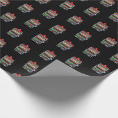 Old Style One Arted Bandit Slot Machine Gambling Geschenkpapier (Ecke)