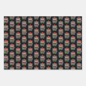 Old Style One Arted Bandit Slot Machine Gambling Geschenkpapier Set (Vorderseite 3)