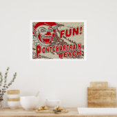 Old Style Pontchartrain Beach Sign Poster (Küche)