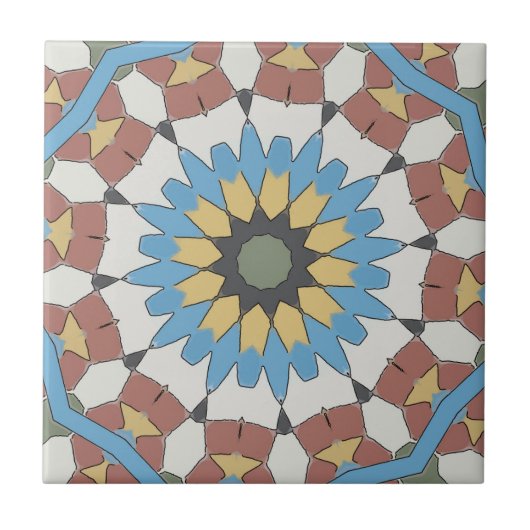 Old Style Spanish Tile Browns Fliese (Vorderseite)
