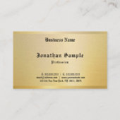 Old Style Text Gold Vintag Nostalgischer Klassiker Visitenkarte (Rückseite)