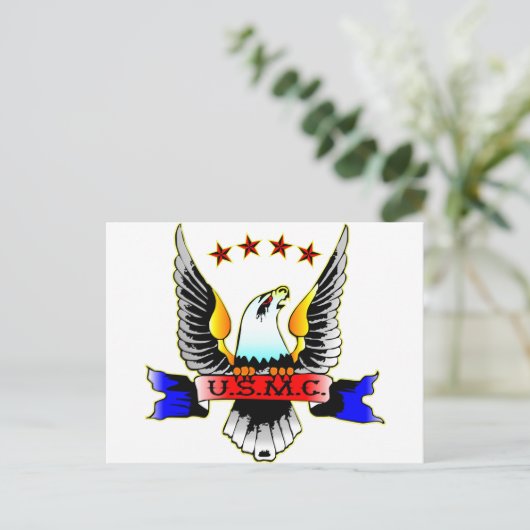 Old Style USMC Postkarte (Stehend Vorderseite)