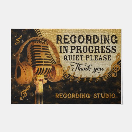 Old Style Vinatge Mat, bitte ruhig Fußmatte (Vorderseite)