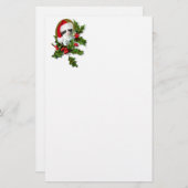 Old Style Vintage Weihnachts Kitten Briefpapier (Vorne/Hinten)