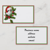 Old Style Vintage Weihnachts Kitten Visitenkarte (Vorne/Hinten)