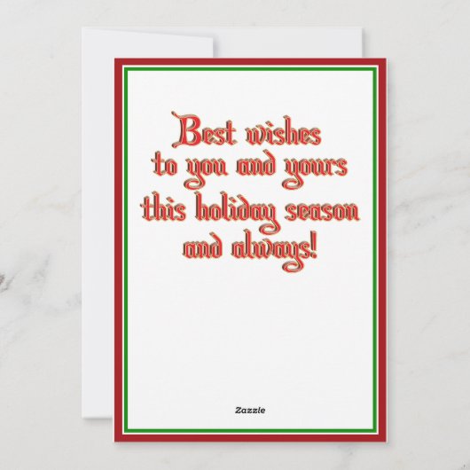 Old Style Weihnachten Kitten Jahreszeit Grüße (Rückseite)