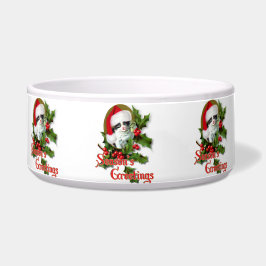 Old Style Weihnachten Kitten Jahreszeit Grüße Napf