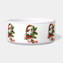 Old Style Weihnachten Kitten Jahreszeit Grüße Napf