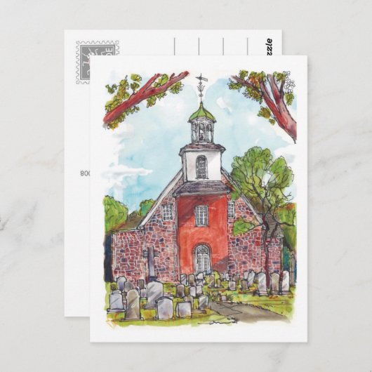 Old Swedes Church, Wilmington, Delaware Postkarte (Vorne/Hinten)