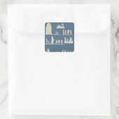 Old Tales Quadratischer Aufkleber (Tasche)