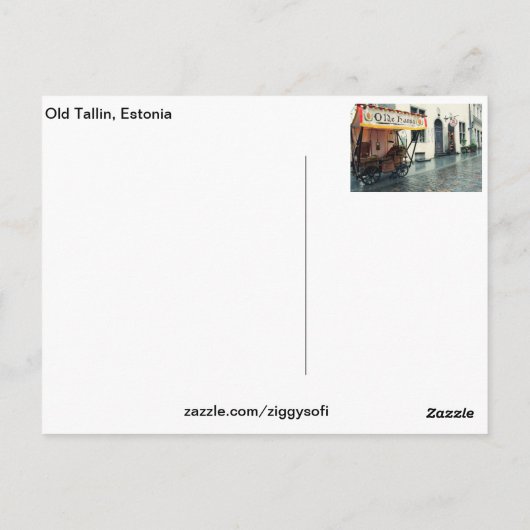 Old Talllin Postkarte (Rückseite)