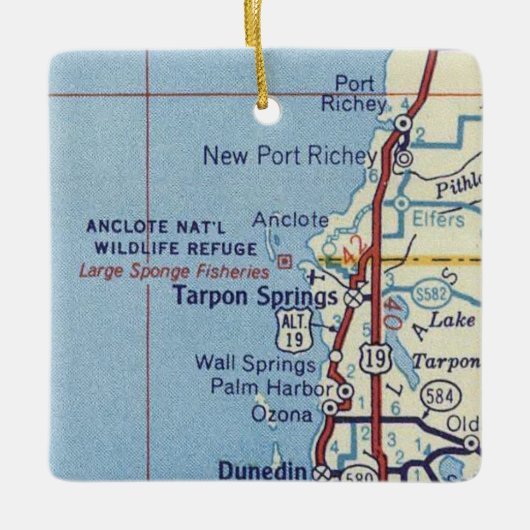 Old Tarpon Springs Keramikornament (Vorderseite)