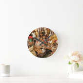 Old Teddy Bears Collection Runde Wanduhr (Zuhause)