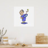 Old Tennis Typ Poster (Küche)