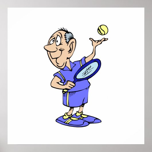Old Tennis Typ Poster (Vorne)