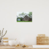 Old Texas Barn und Shed Poster (Küche)